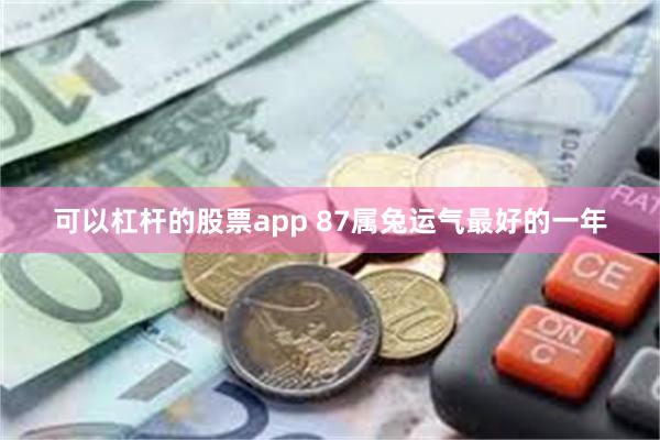 可以杠杆的股票app 87属兔运气最好的一年