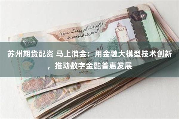 苏州期货配资 马上消金：用金融大模型技术创新，推动数字金融普惠发展