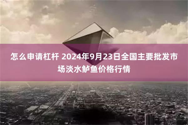 怎么申请杠杆 2024年9月23日全国主要批发市场淡水鲈鱼价格行情