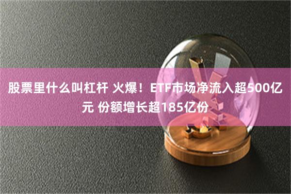 股票里什么叫杠杆 火爆！ETF市场净流入超500亿元 份额增长超185亿份