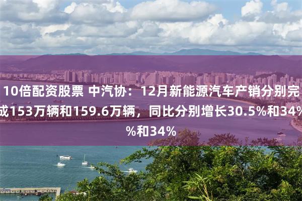 10倍配资股票 中汽协：12月新能源汽车产销分别完成153万辆和159.6万辆，同比分别增长30.5%和34%