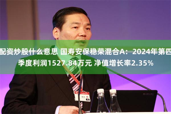 配资炒股什么意思 国寿安保稳荣混合A：2024年第四季度利润1527.84万元 净值增长率2.35%